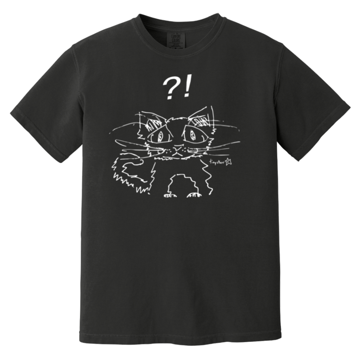 lily white cat shirt cat (white) tee – tinystarr