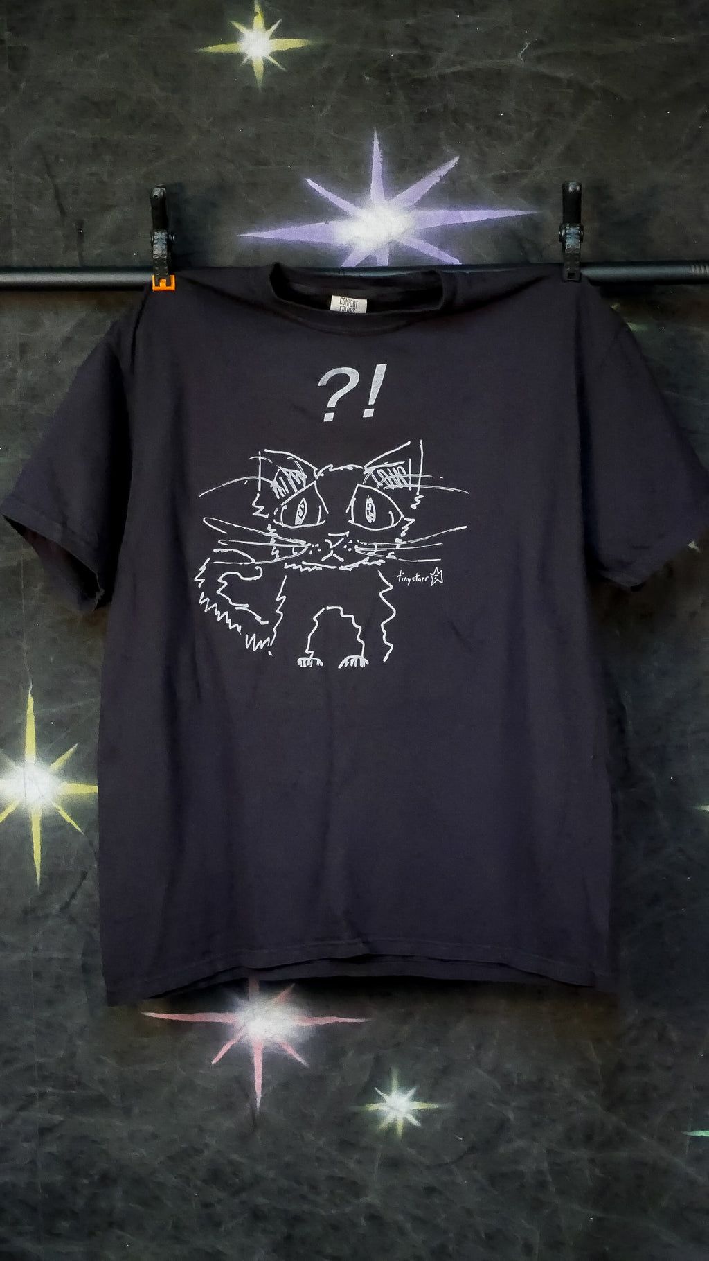 "?!" cat tee