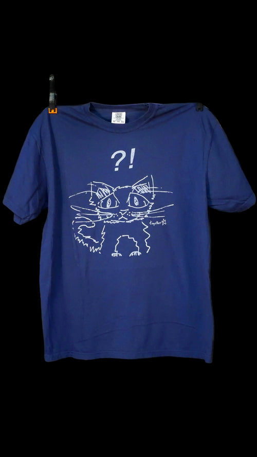 "?!" cat tee