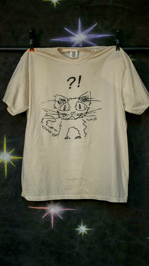 "?!" cat tee
