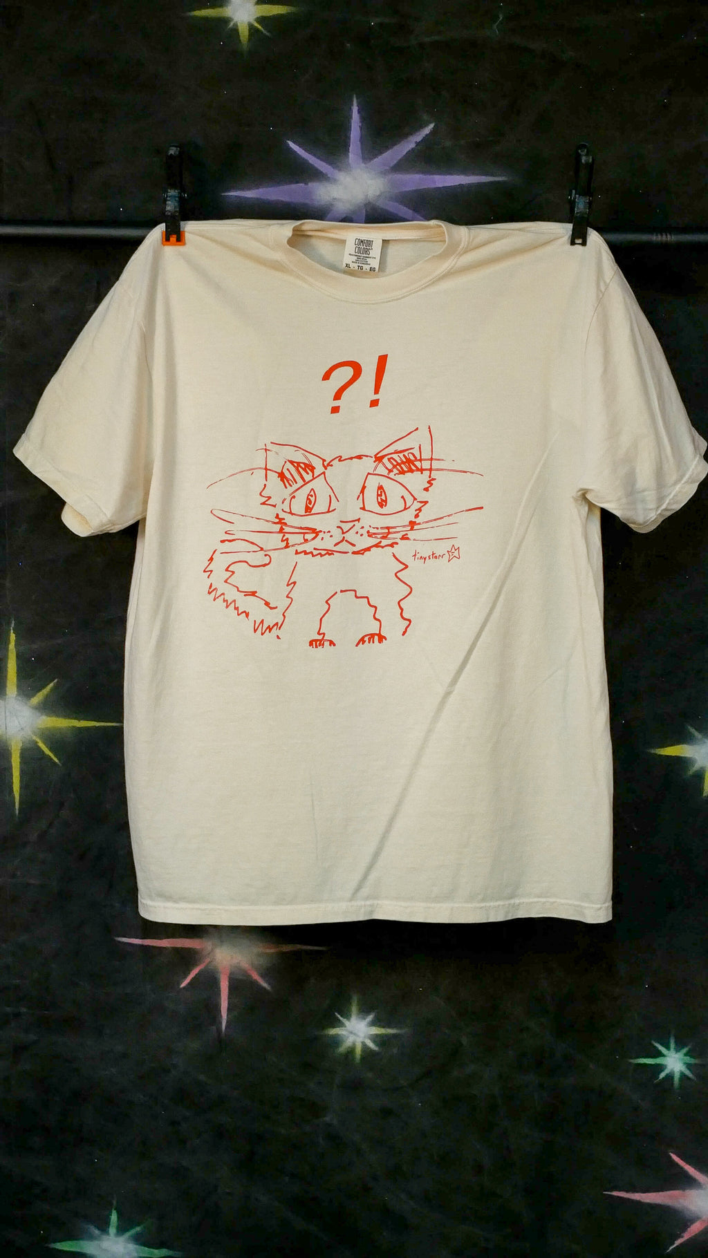 "?!" cat tee