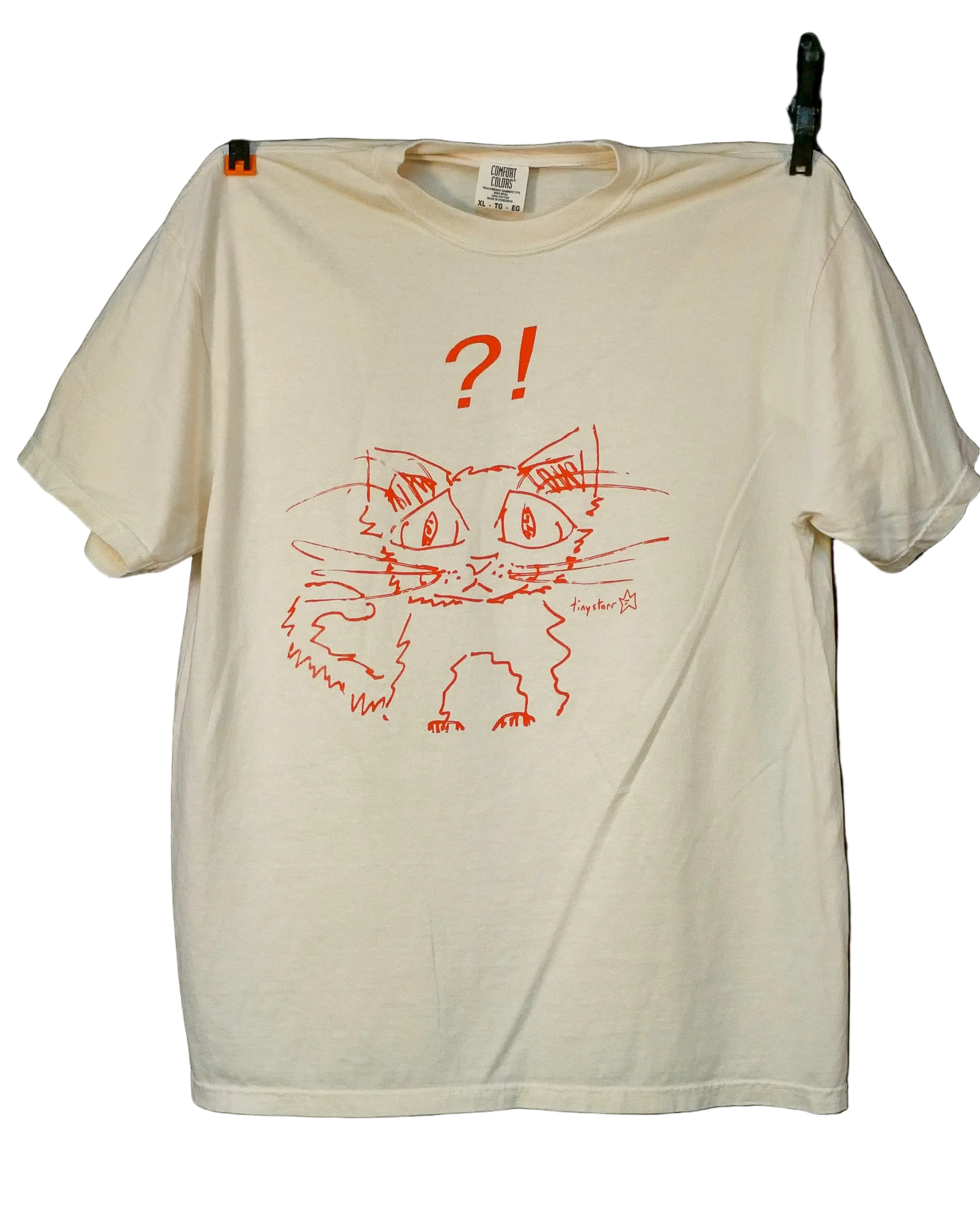 "?!" cat tee