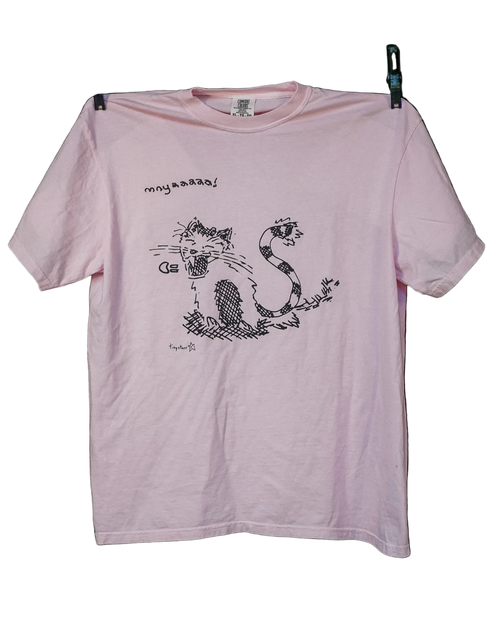 "mnyaaaaa!" cat tee