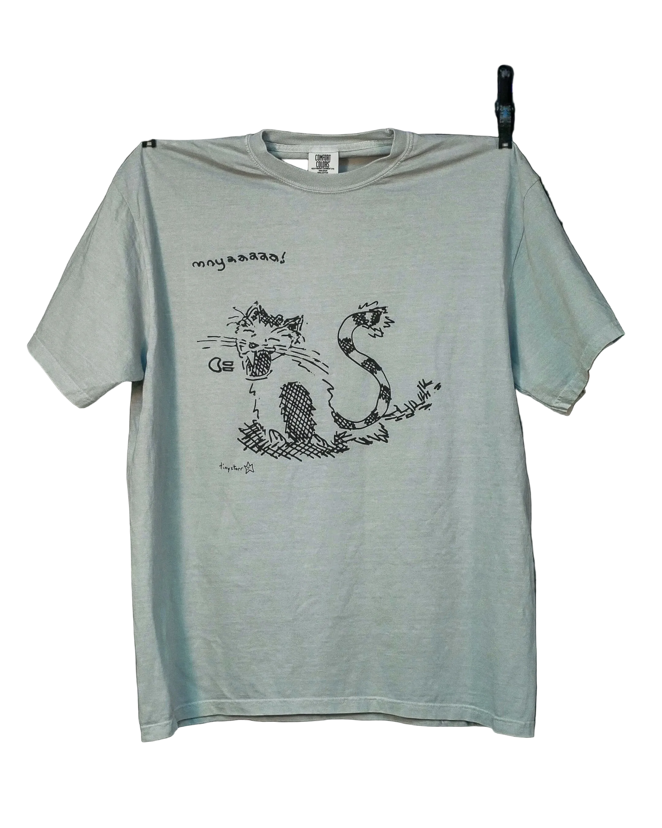 "mnyaaaaa!" cat tee
