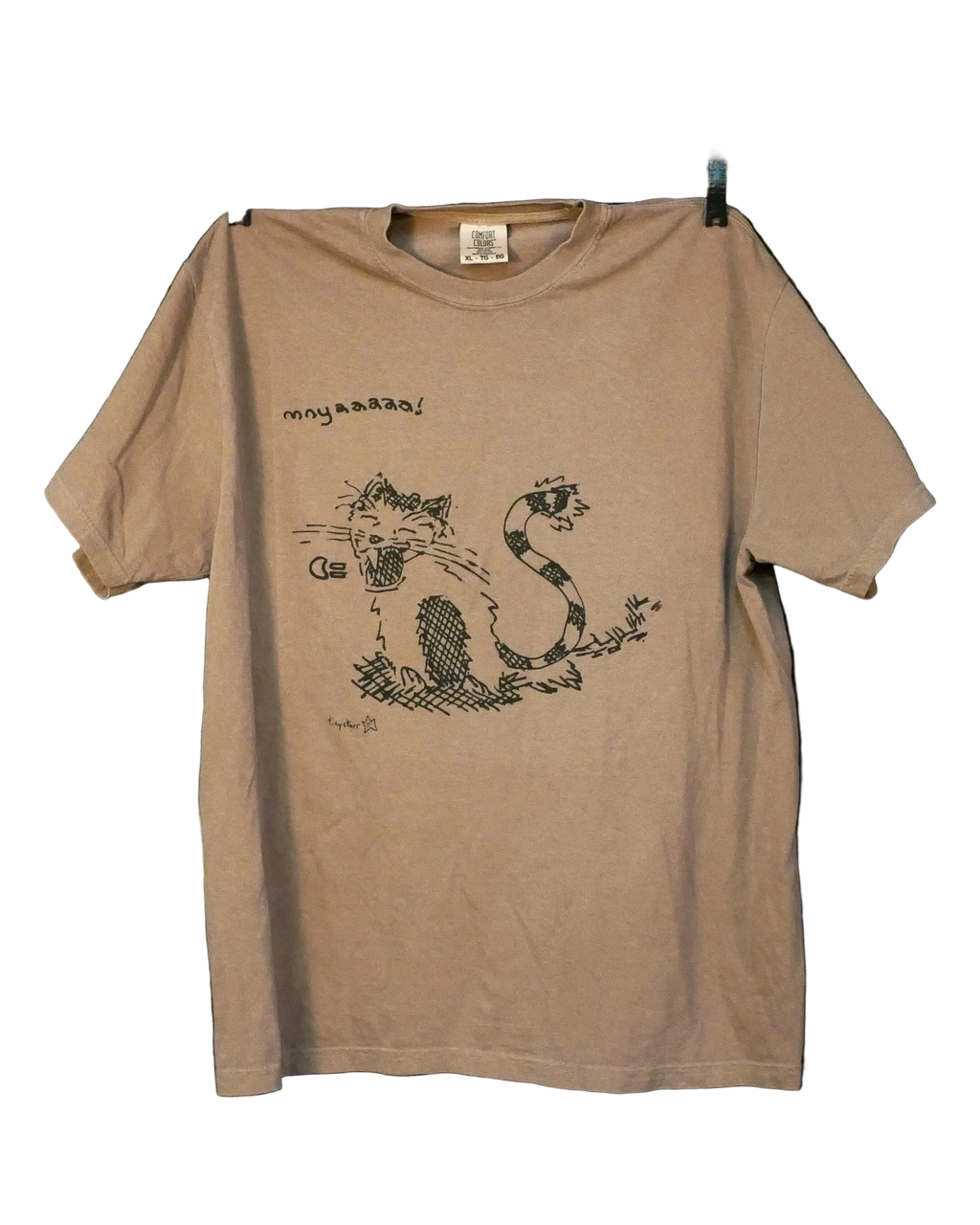 "mnyaaaaa!" cat tee