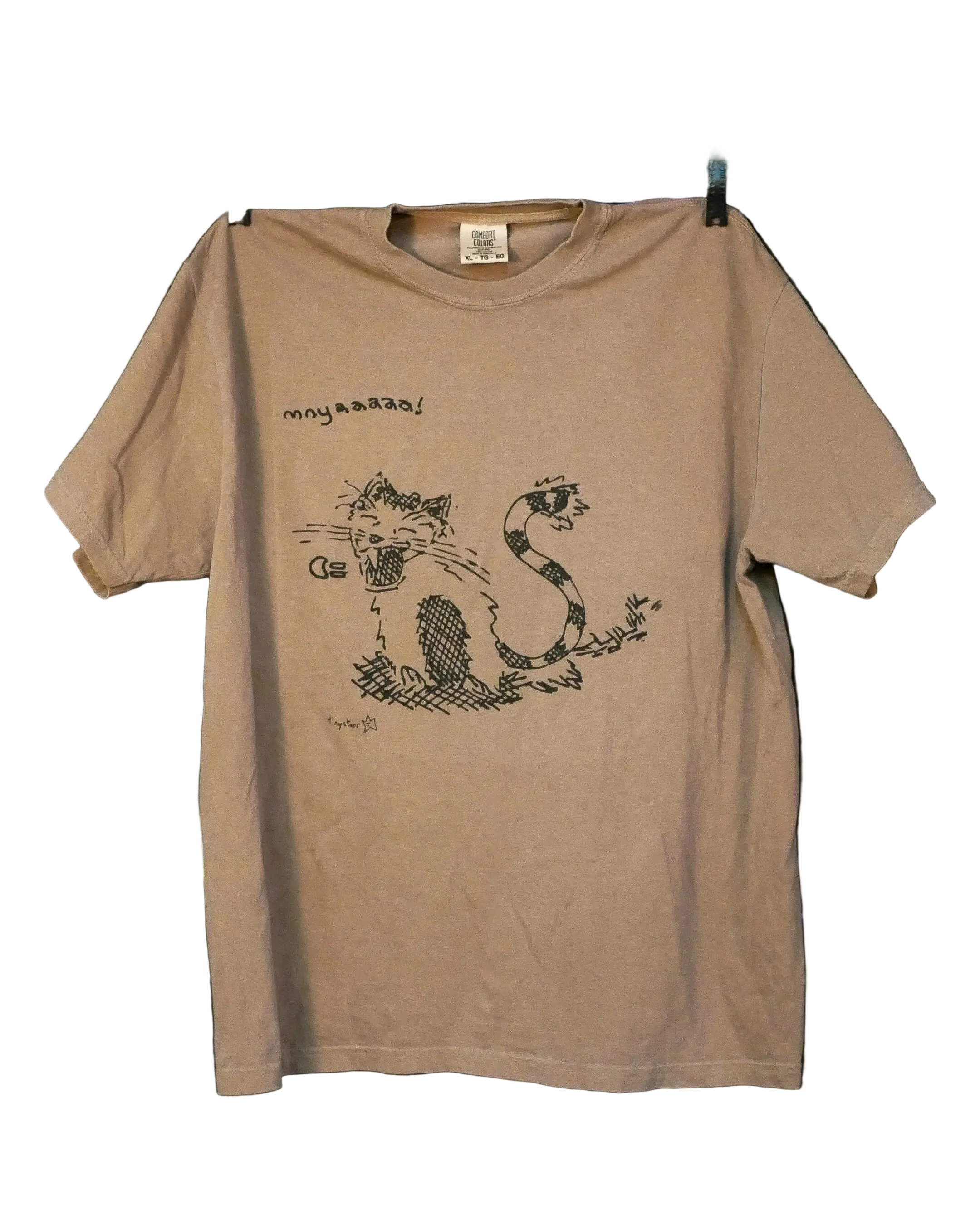"mnyaaaaa!" cat tee