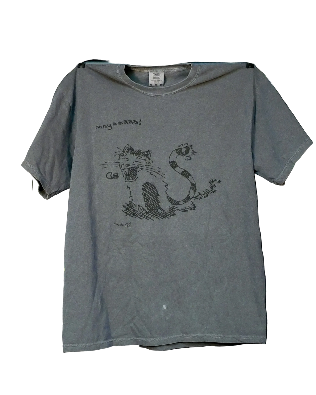 "mnyaaaaa!" cat tee
