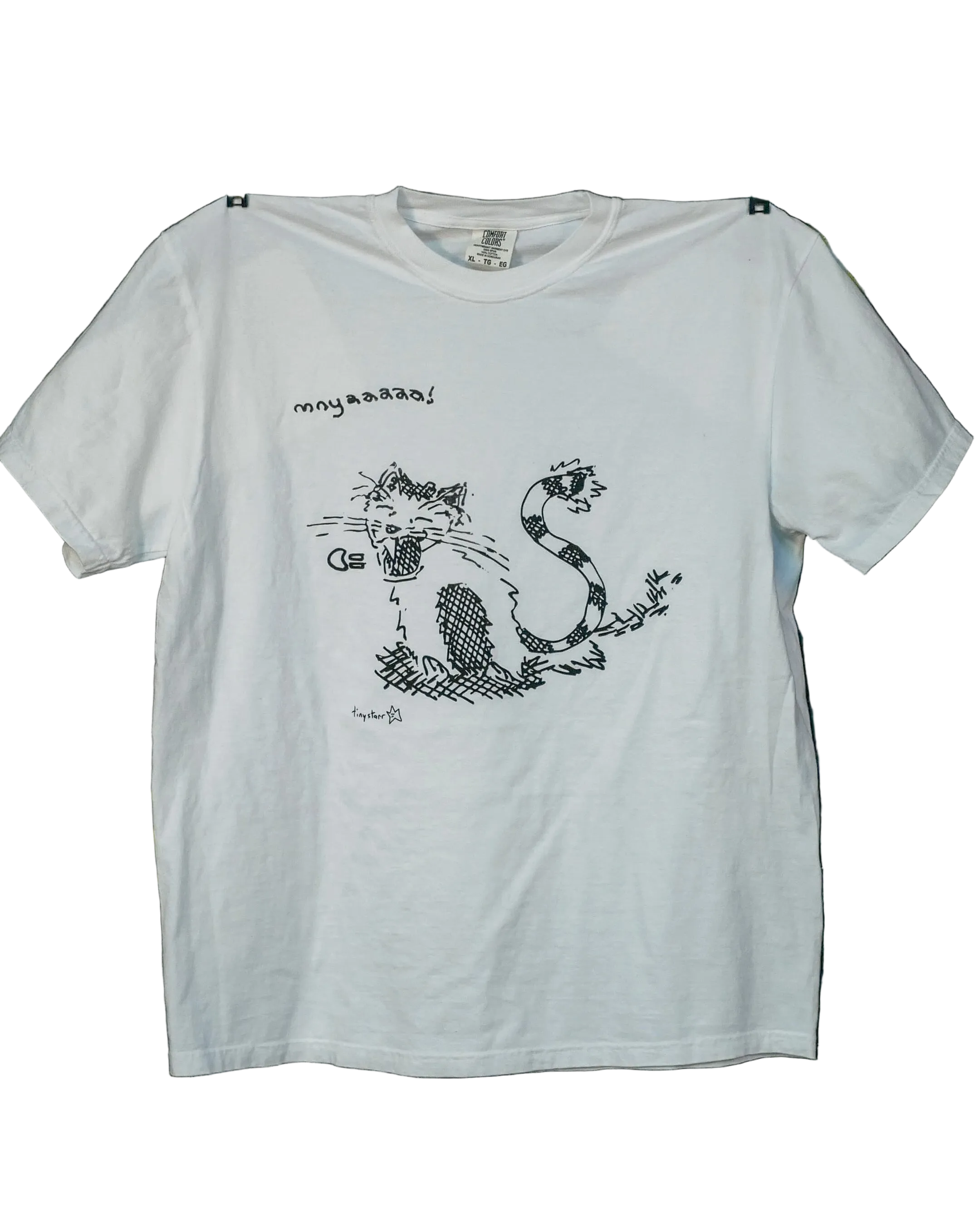 "mnyaaaaa!" cat tee