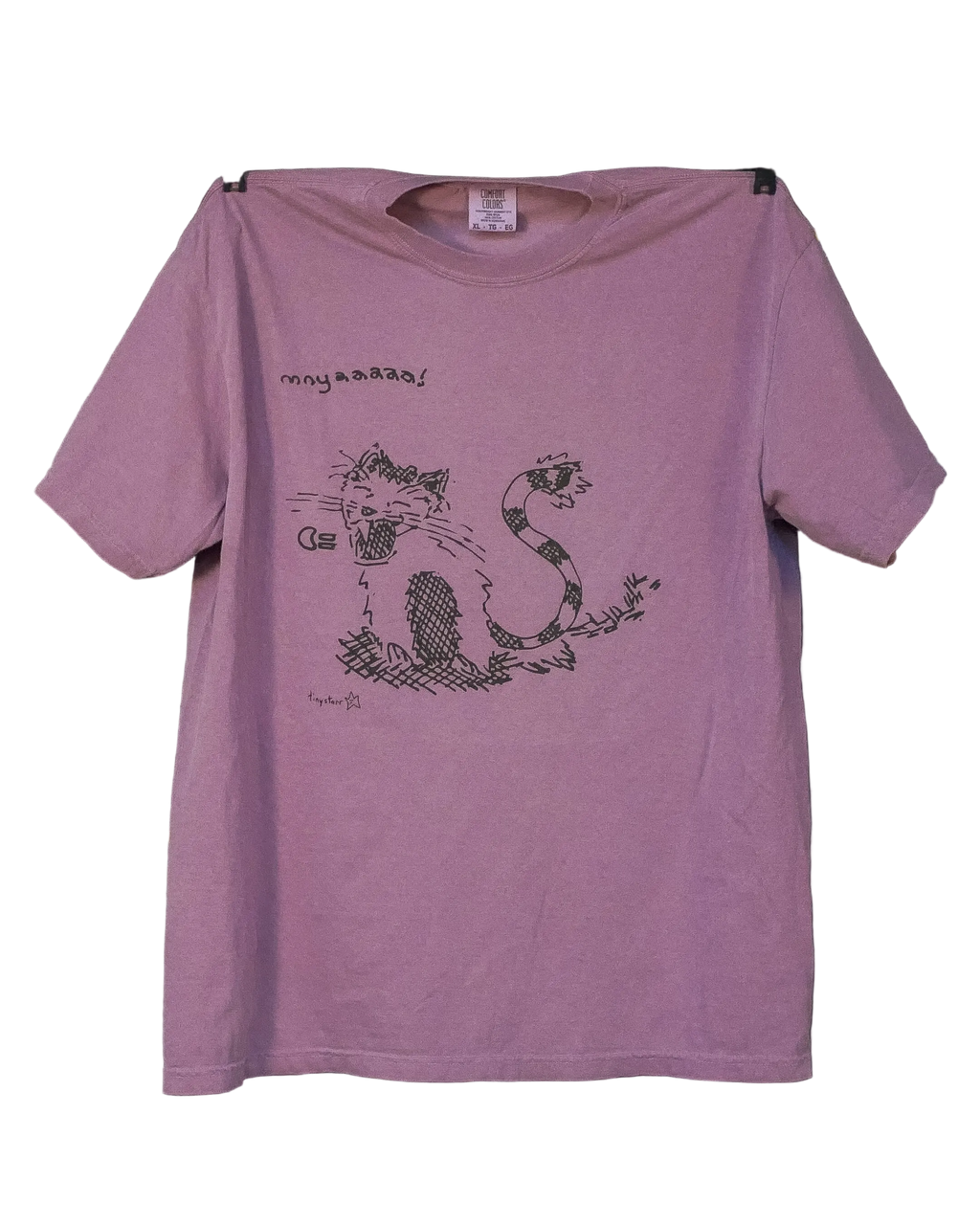 "mnyaaaaa!" cat tee