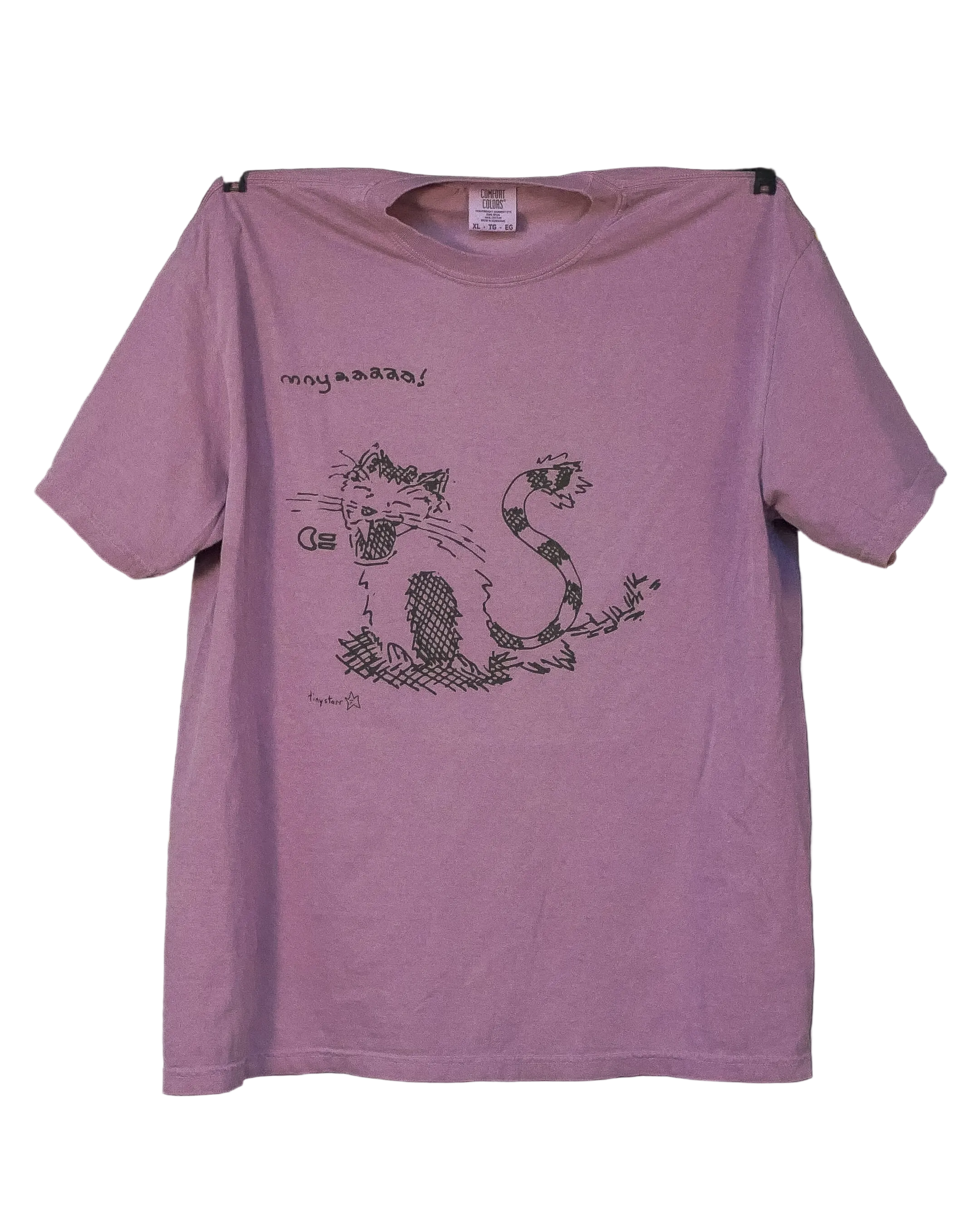 "mnyaaaaa!" cat tee