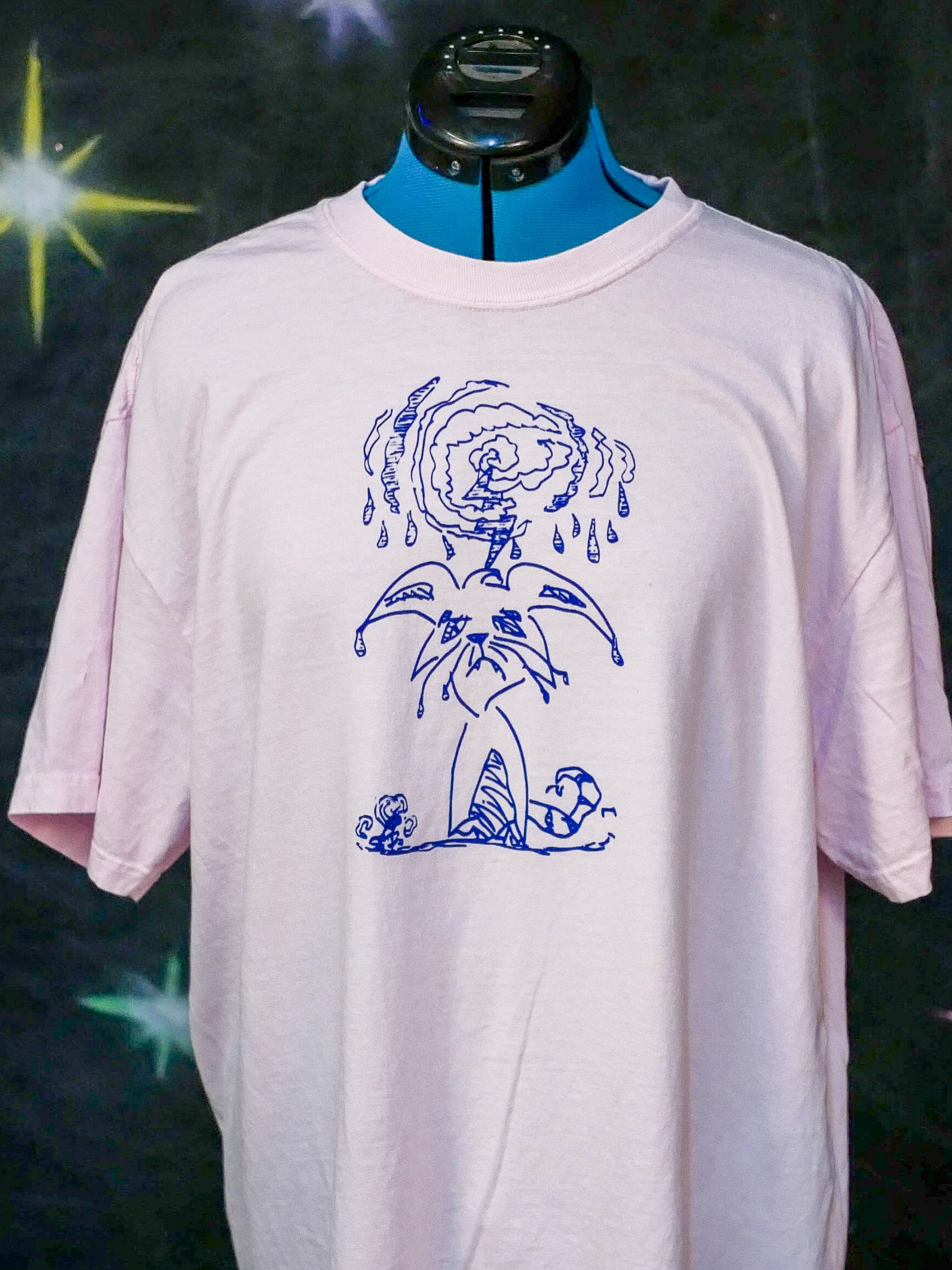 "washed" tee (front print only)