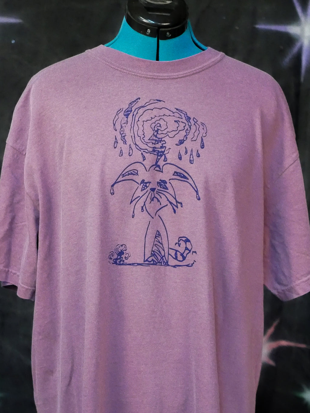 "washed" tee (front print only)