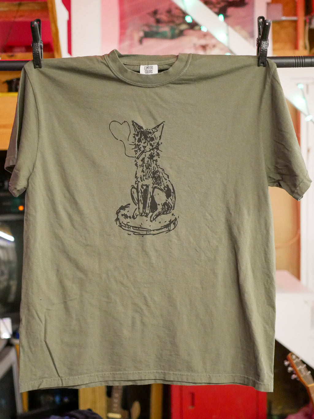 camiseta de gato "humo"